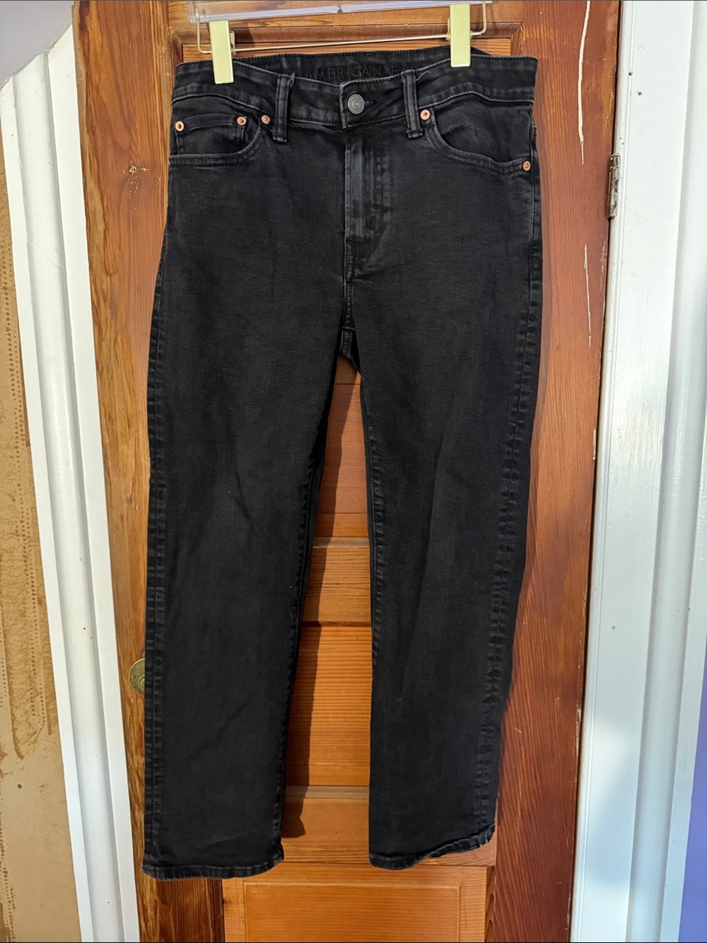 American Eagle Mens Air Flex Jeans Black 30x30